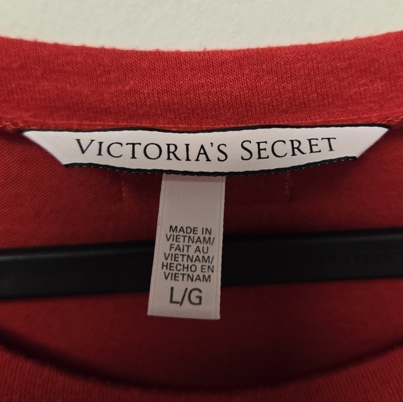 Victoria's Secret Single All the Way T-shirt Red L - Picture 5 of 8